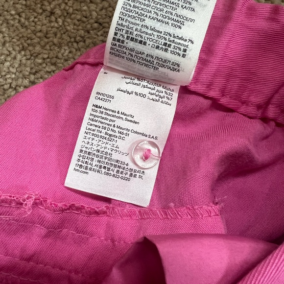 H&M Flared Pants Pink with Trouser Style Pockets Size 14 - Picture 5 of 10